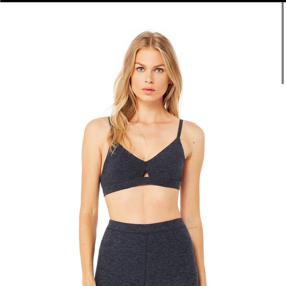 Alo Alosoft Lounge Bra in Navy